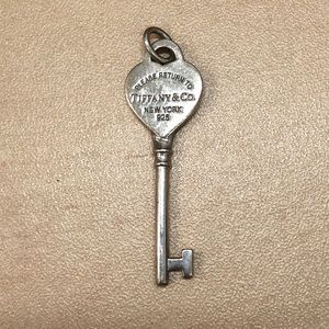 Tiffany silver key pendant